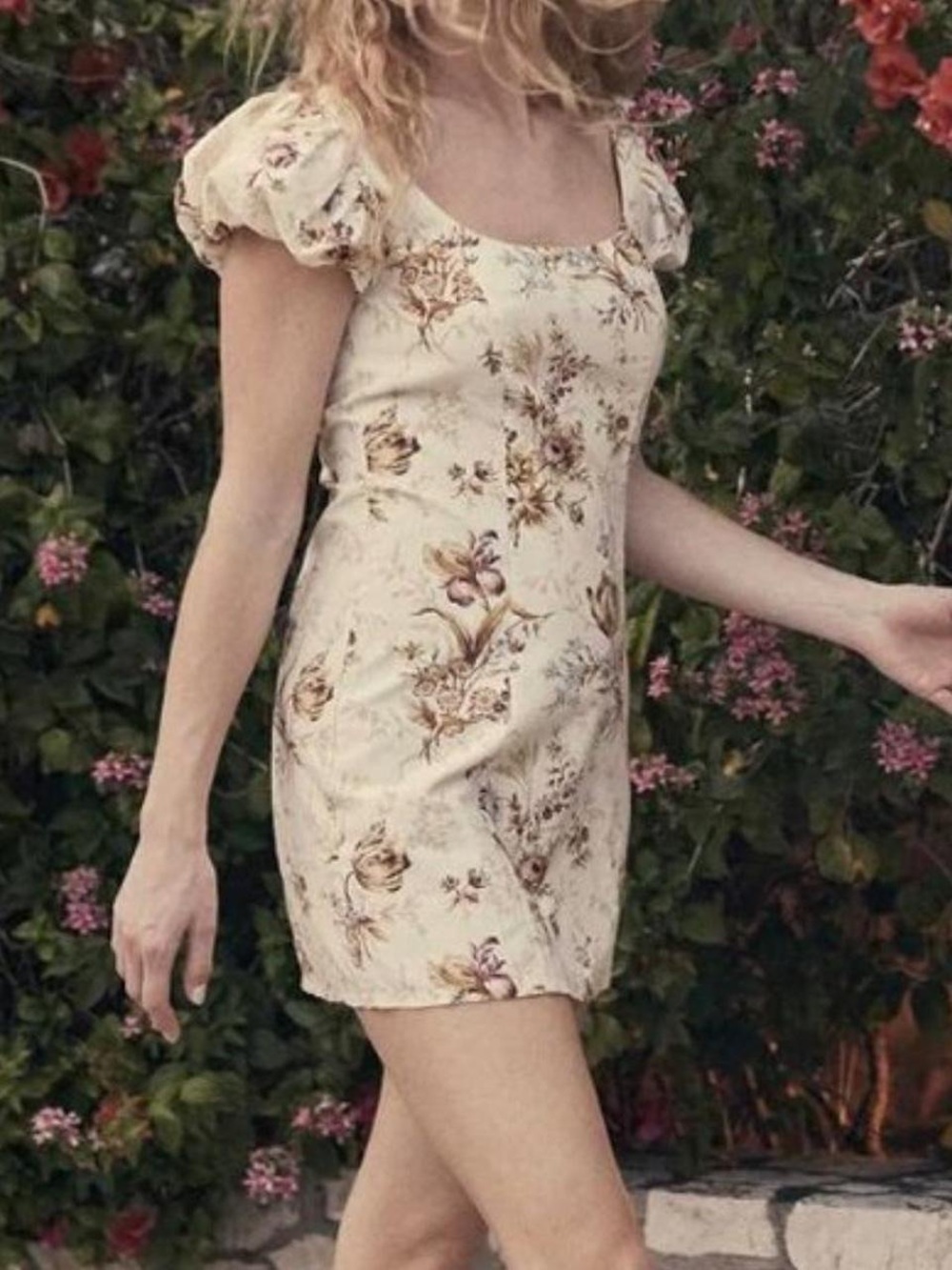 Doen Marci Field of Tulips Floral Dress size Medium